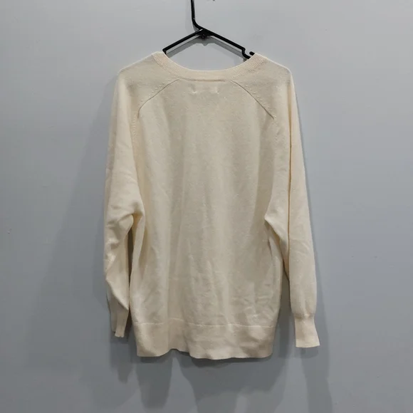 Aritzia Wilfred Liteluxe Cashmere Sweater Light Birch - Picture 5 of 8